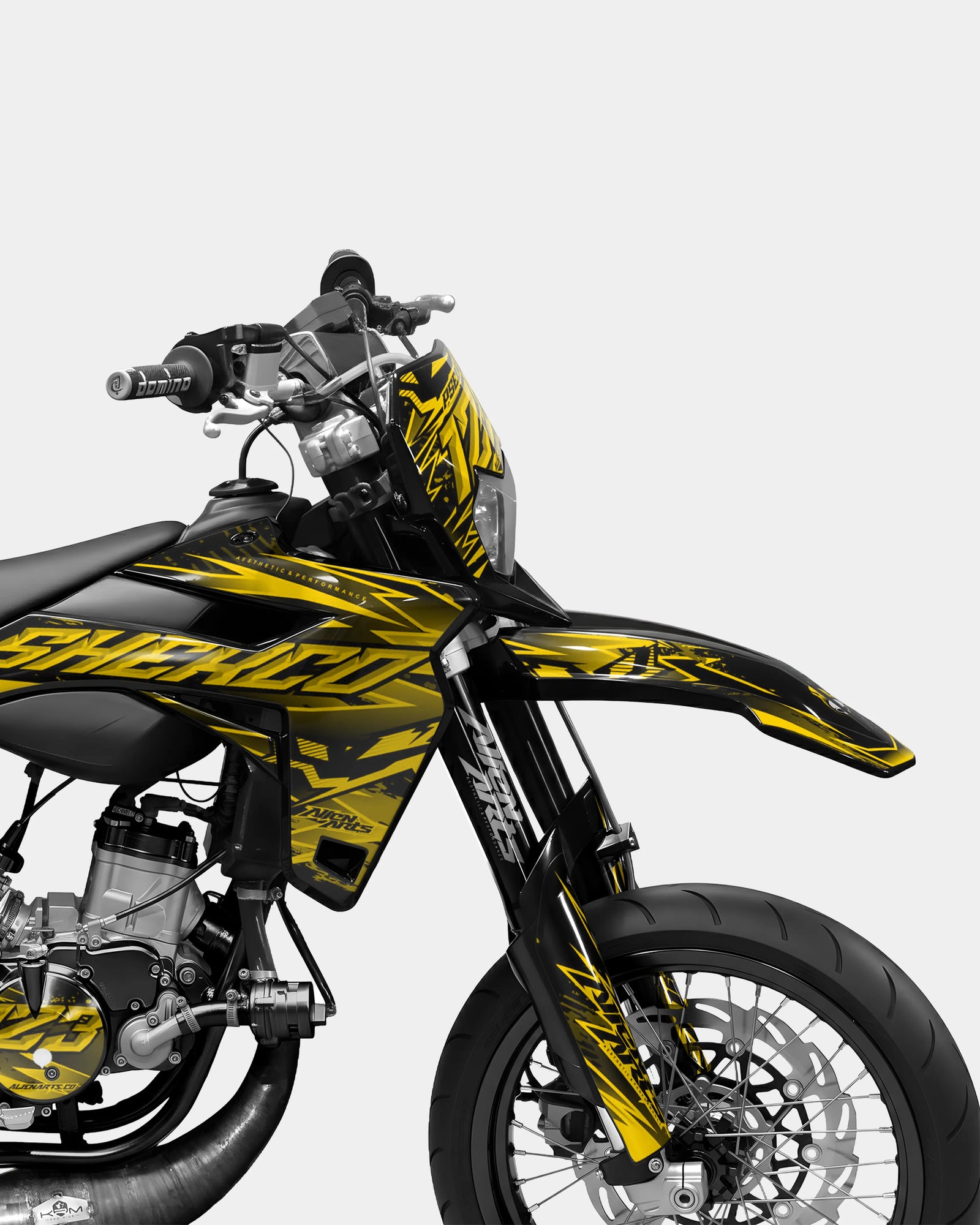 SPECCHIO - Kit decorativo SHERCO 50cc - Giallo scuro