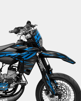 NOVUM- Kit deco SHERCO 50cc - Bleu — vue 3