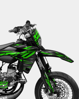 NOVUM- Kit deco SHERCO 50cc - Vert — vue 3