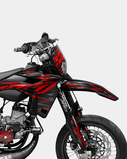 NOVUM- Kit deco SHERCO 50cc - Rouge — vue 3