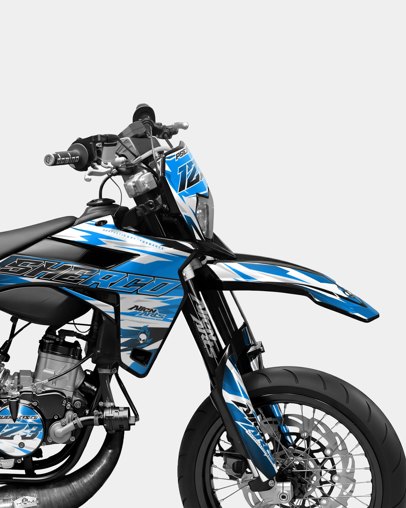 ONYX - Kit decorativo SHERCO 50cc - Blu