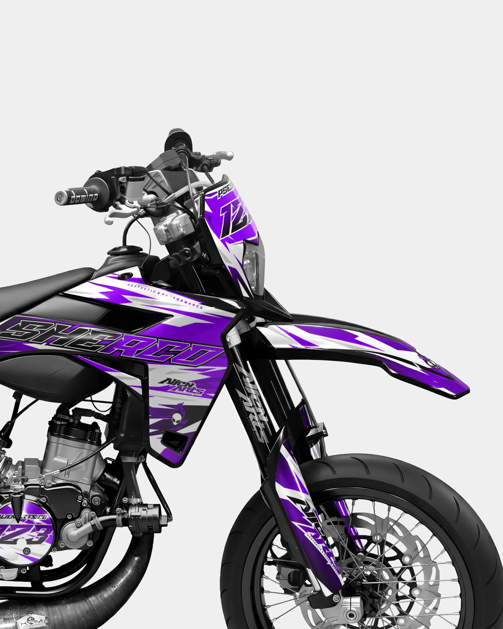 ONYX - Kit decorativo SHERCO 50cc - Viola