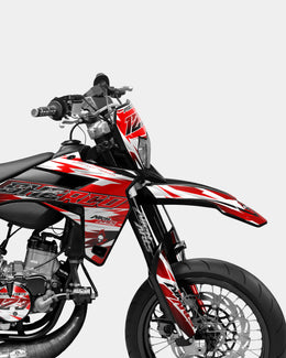ONYX - Kit deco SHERCO 50cc - Rouge — vue 3