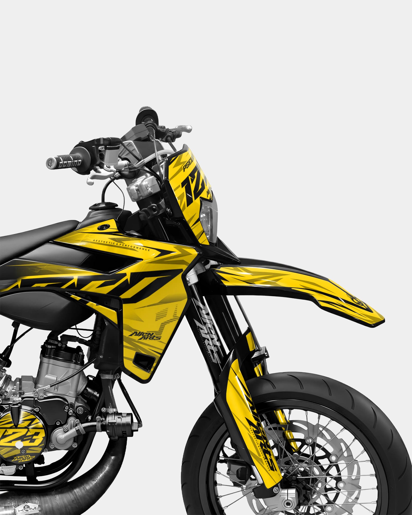 0RBIS - Kit decorativo SHERCO 50cc - Amarillo oscuro