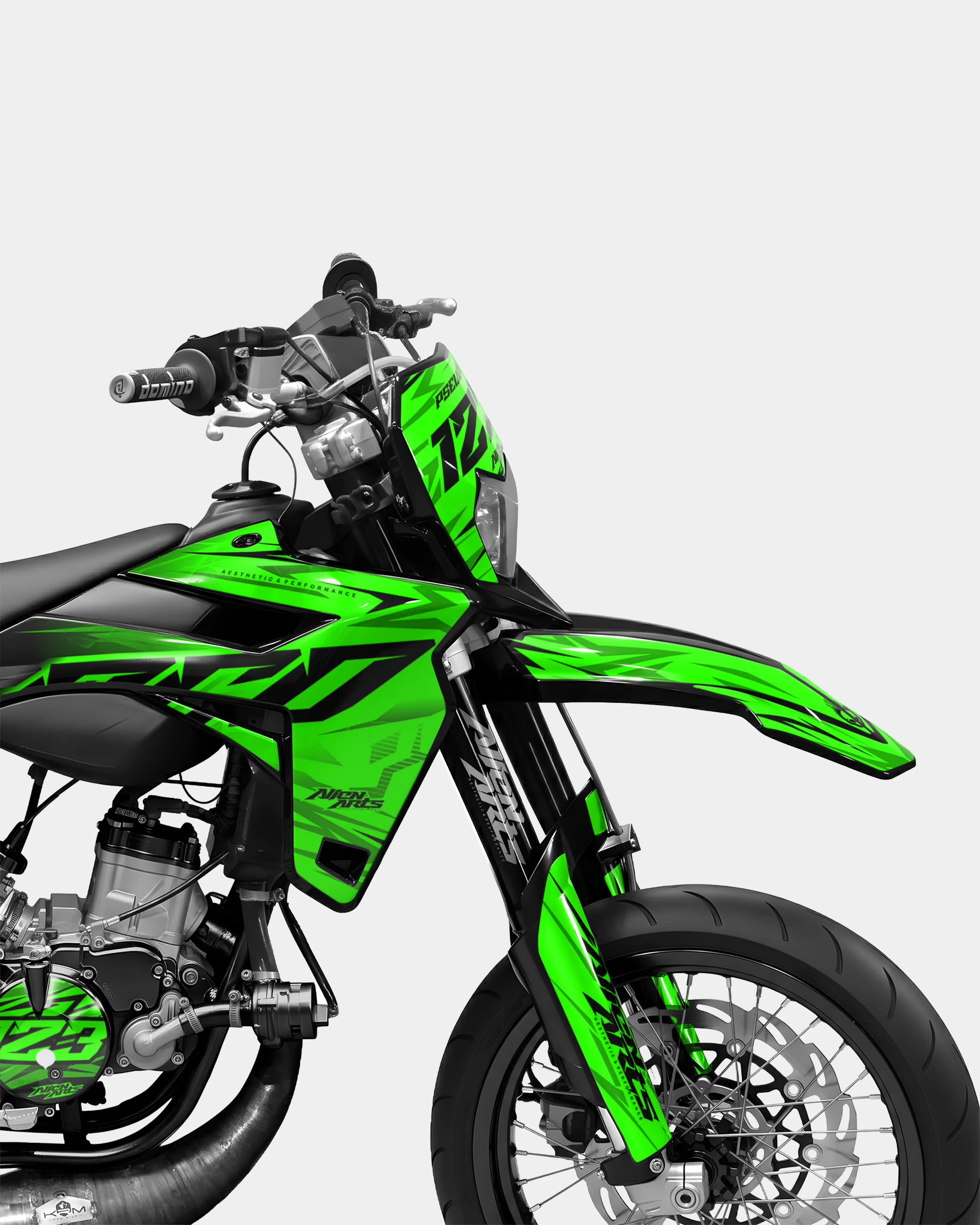 0RBIS - Kit deco SHERCO 50cc - Vert