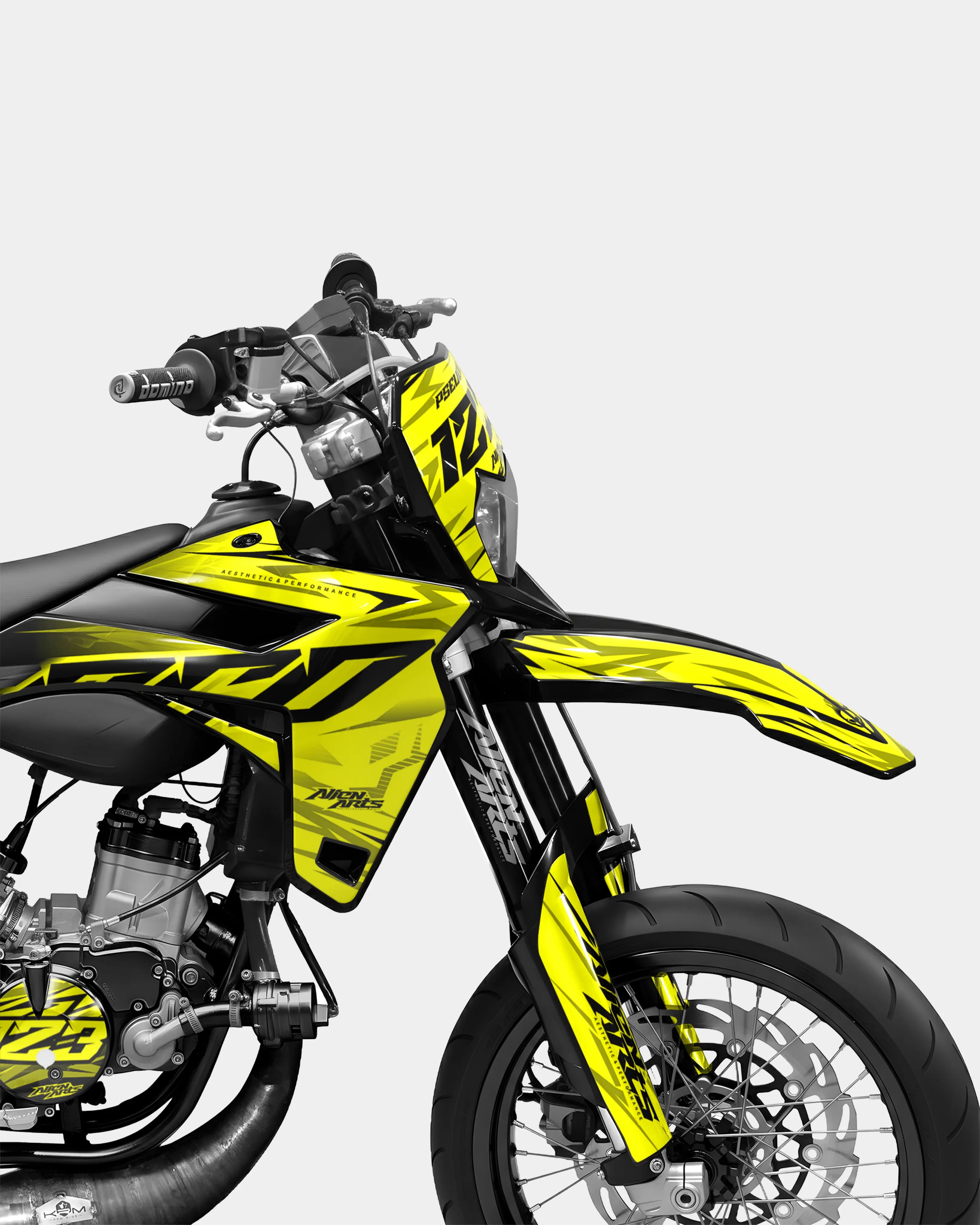 0RBIS - Kit deco SHERCO 50cc - Jaune