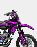 PAENO - Decoratieset SHERCO 50cc - Roze Turquoise