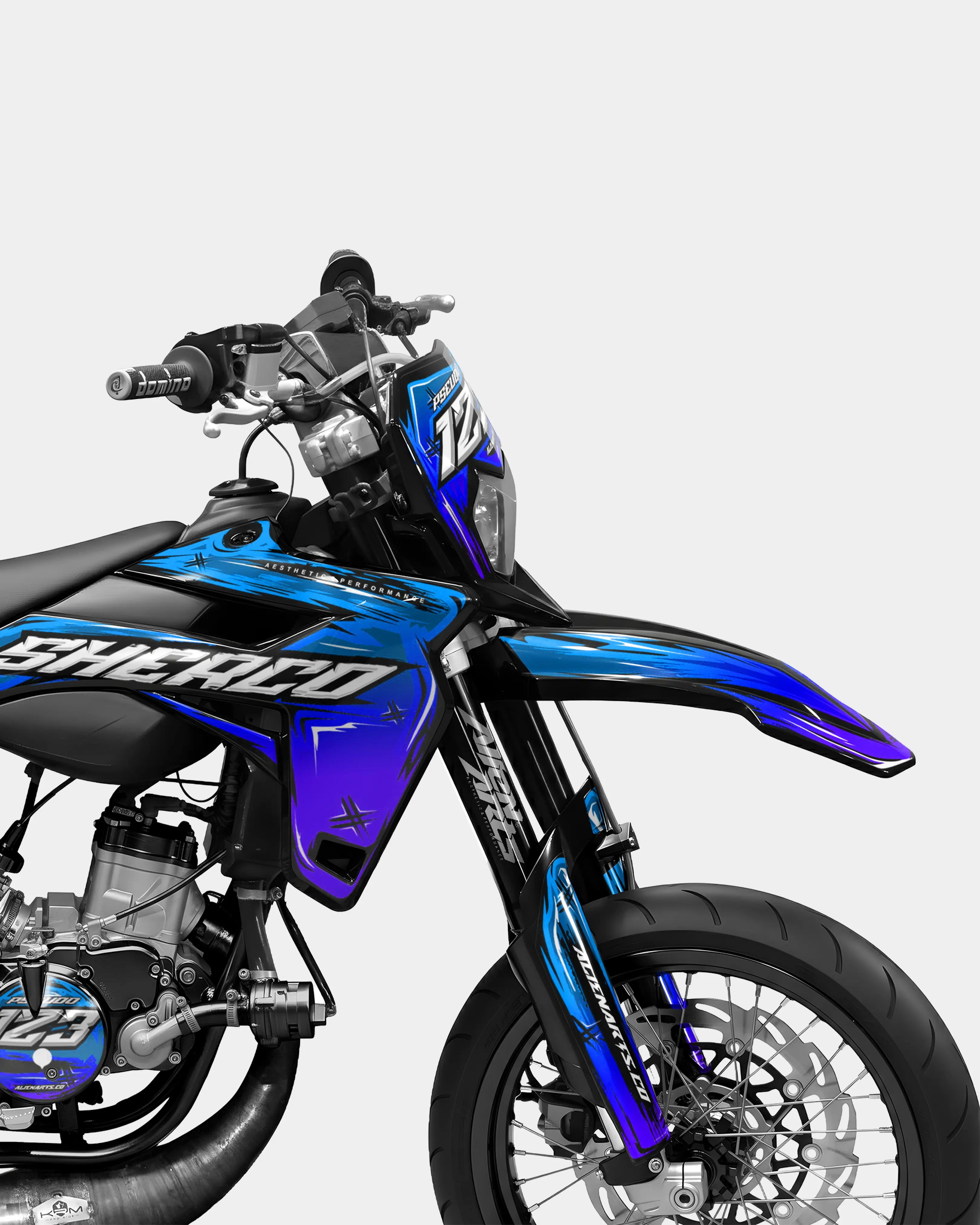PAVO - SHERCO 50cc Decal Kit - Blue