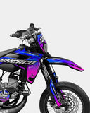 PAVO - Kit decorativo SHERCO 50cc - Azul Rosa