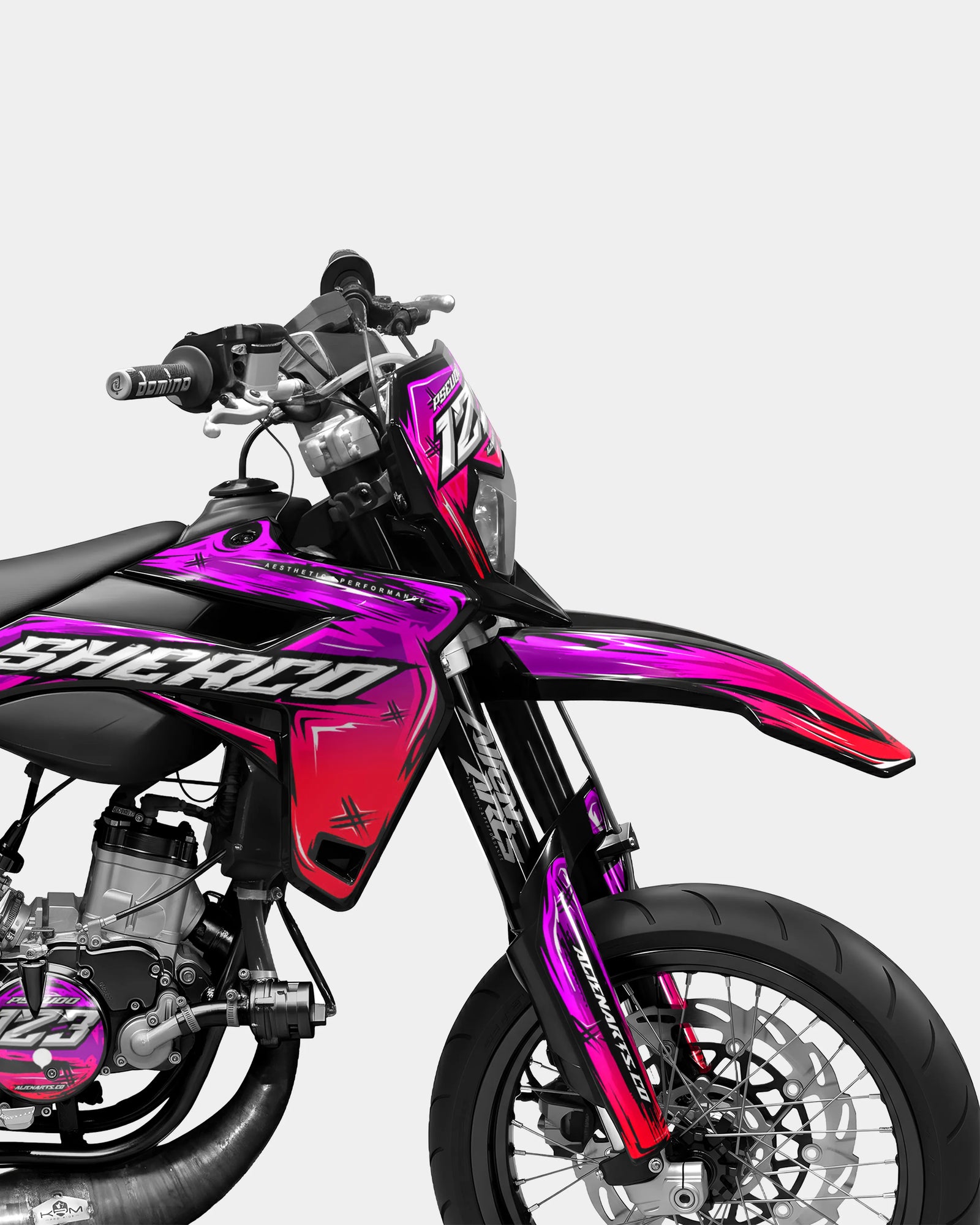 PAVO - Dekorationsset SHERCO 50cc - Rosa