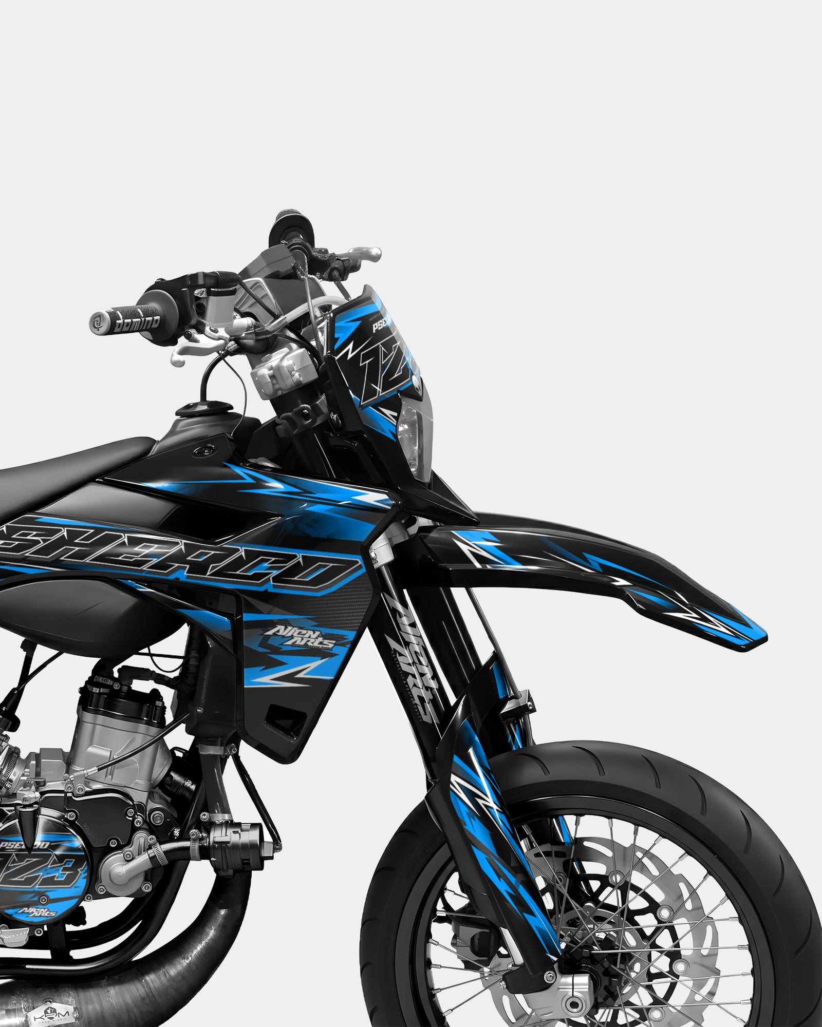 PIQUE - Dekorationsset SHERCO 50cc - Blau