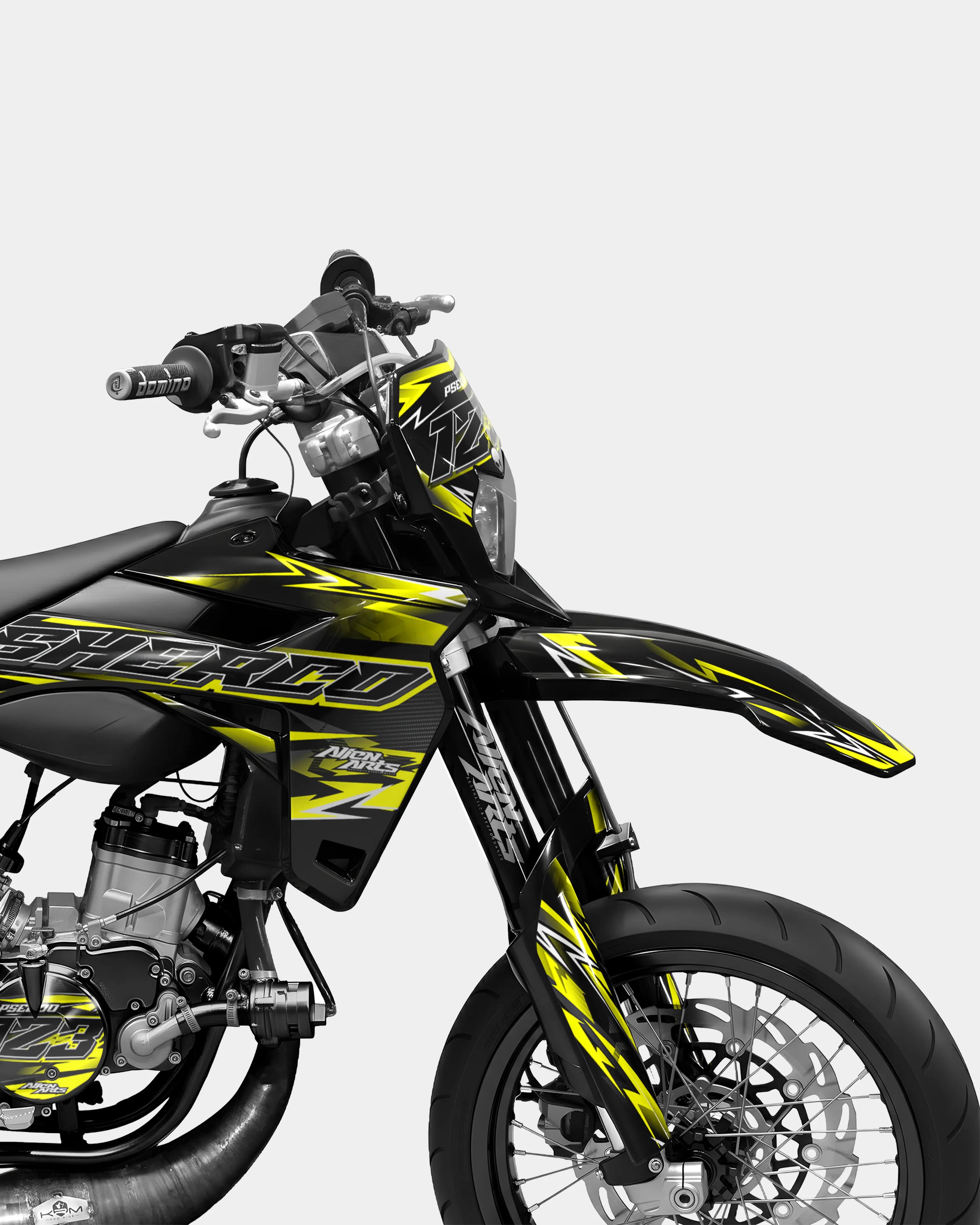 PIQUE - Kit deco SHERCO 50cc - Jaune