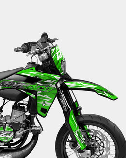 PLUME - Kit deco SHERCO 50cc - Vert — vue 3
