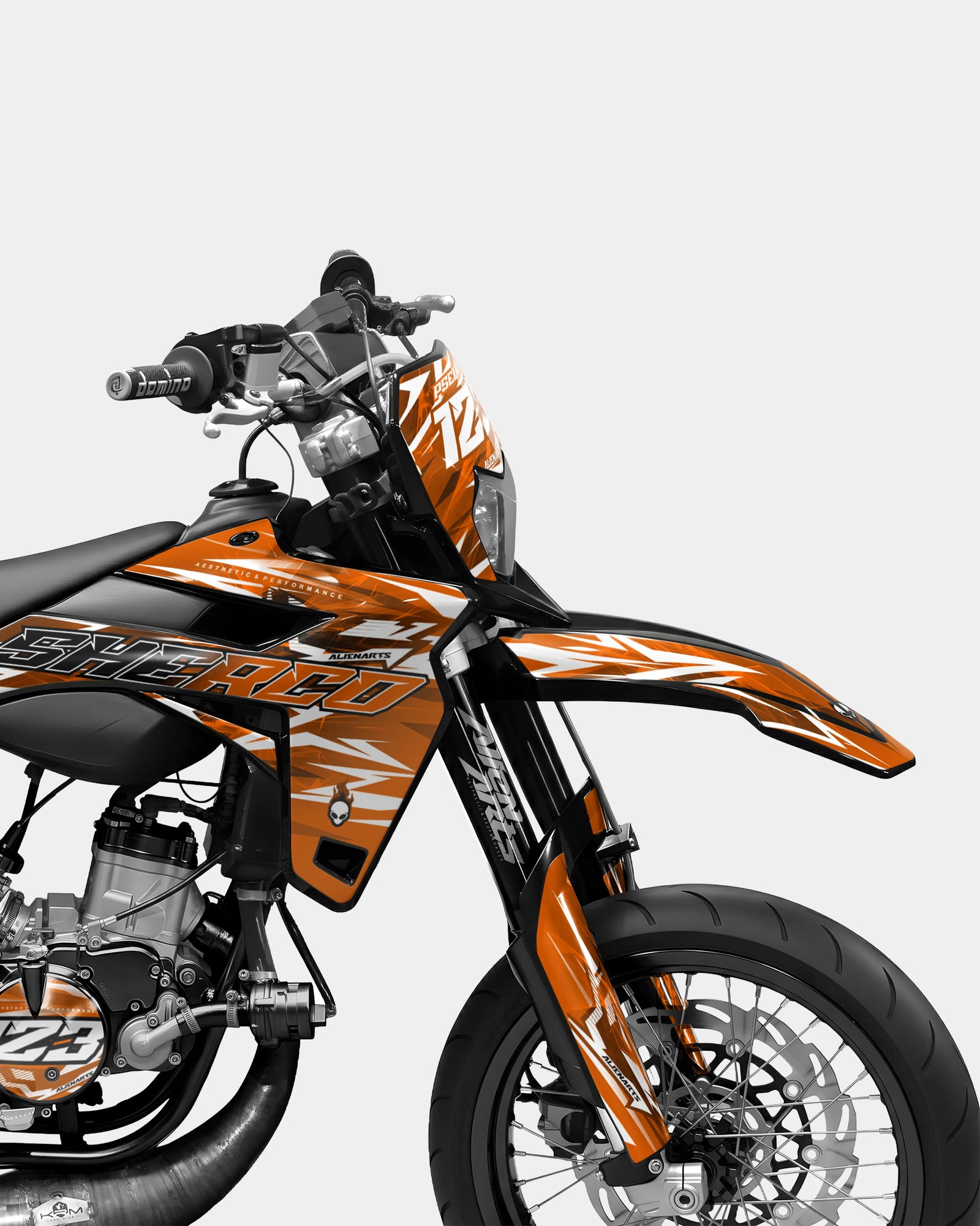 PLUME - Kit decorativo SHERCO 50cc - Arancione
