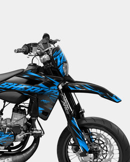 SABLE - Kit deco SHERCO 50cc - Bleu — vue 3