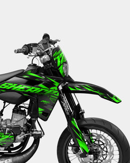 SABLE - Kit deco SHERCO 50cc - Vert — vue 3