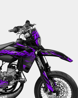SABLE - Kit deco SHERCO 50cc - Violet — vue 3