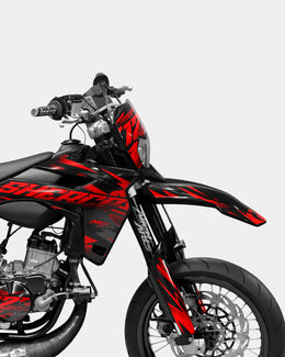 SABLE - Kit deco SHERCO 50cc - Rouge — vue 3