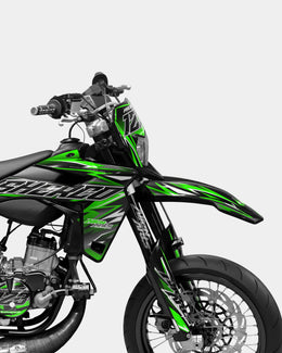 SENSO - Kit deco SHERCO 50cc - Vert — vue 3