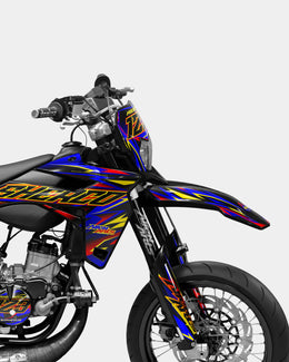 SENSO - Kit deco SHERCO 50cc - Rouge Bleu — vue 3