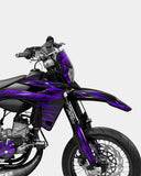 SUJAK – Dekorationsset SHERCO 50cc – Violett