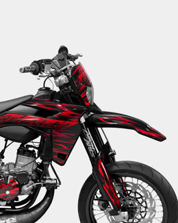 SUJAK - Kit deco SHERCO 50cc - Rouge — vue 3