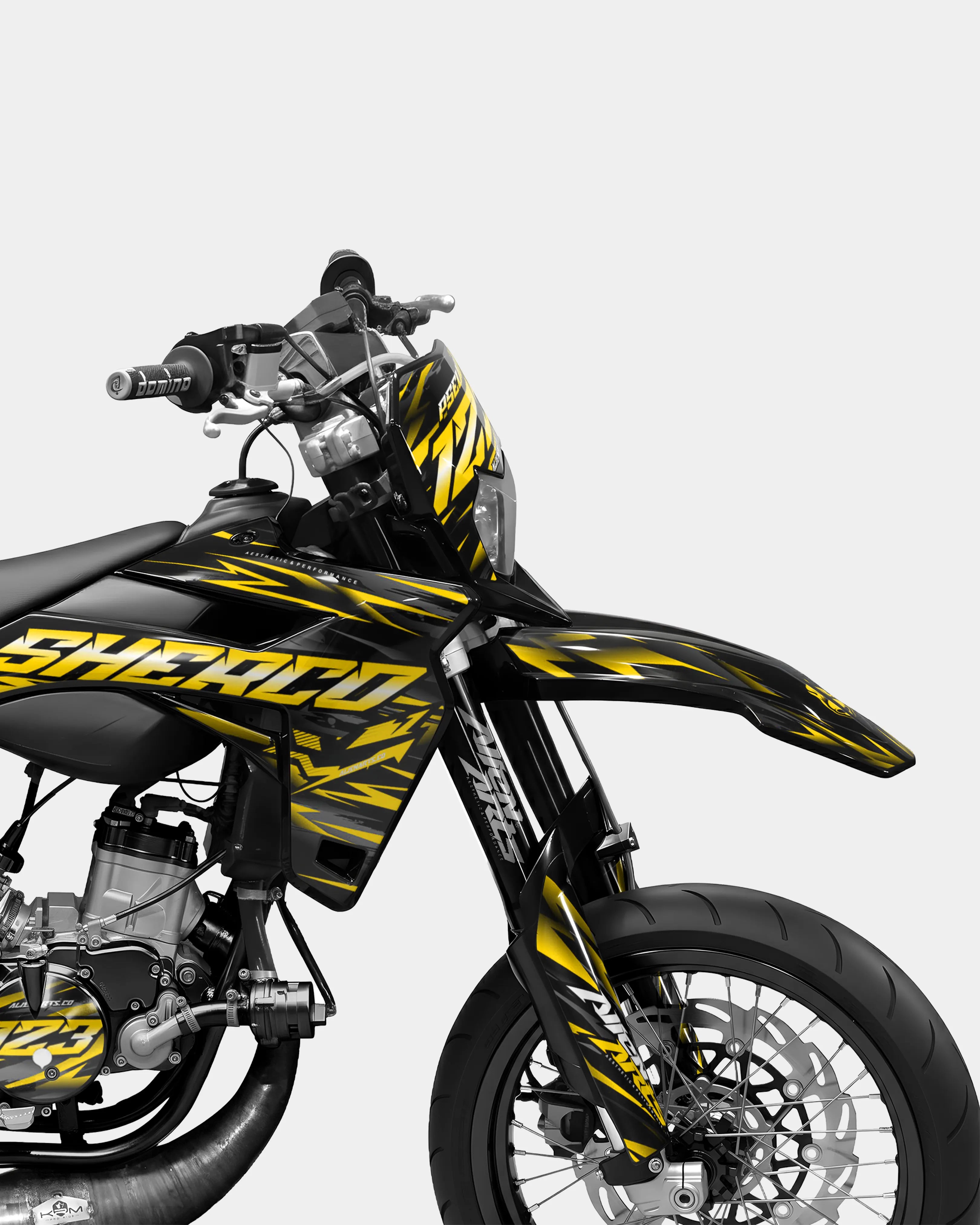 VAGUE - Kit deco SHERCO 50cc - Jaune foncé