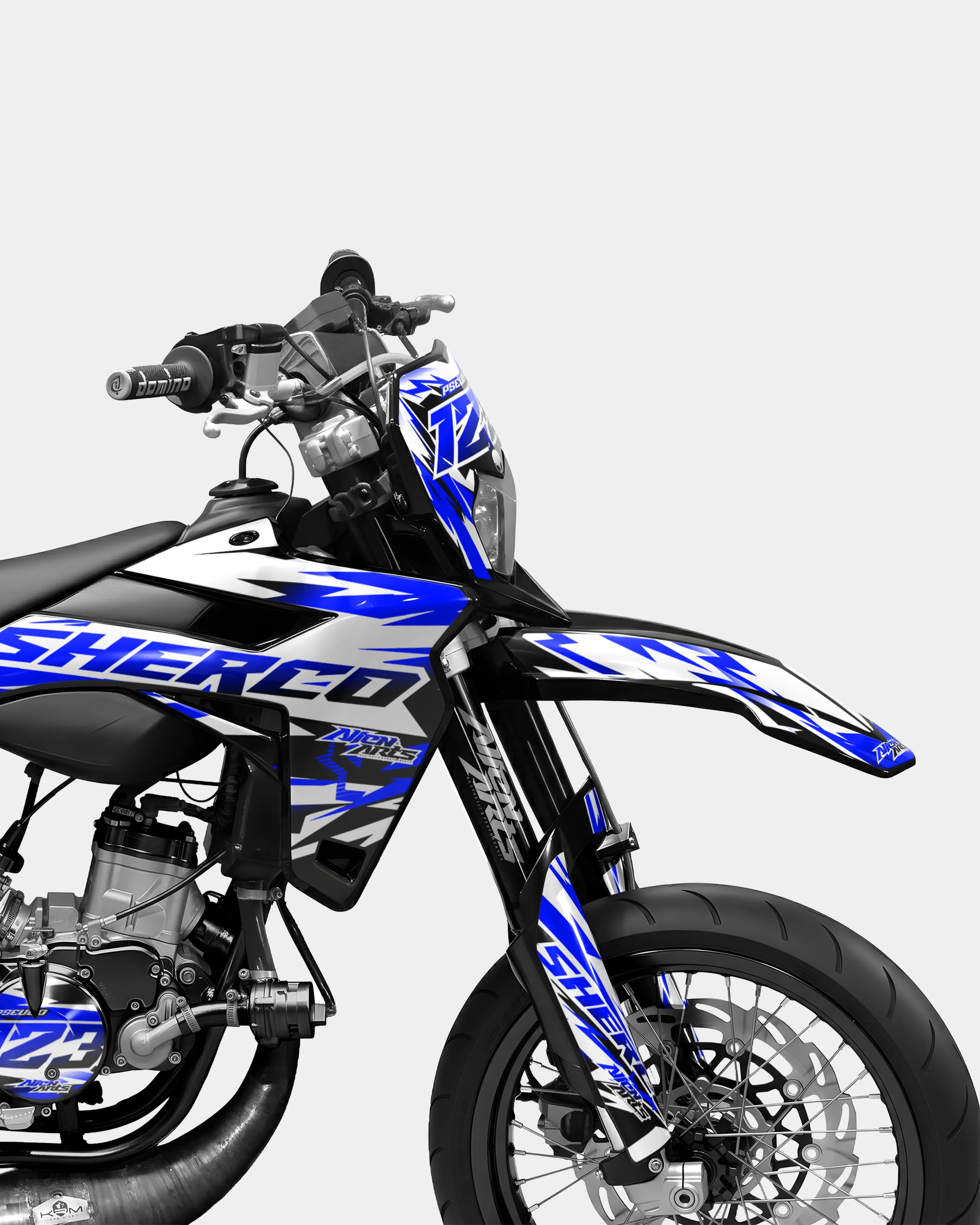 VESTA - Kit deco SHERCO 50cc - Bleu foncé