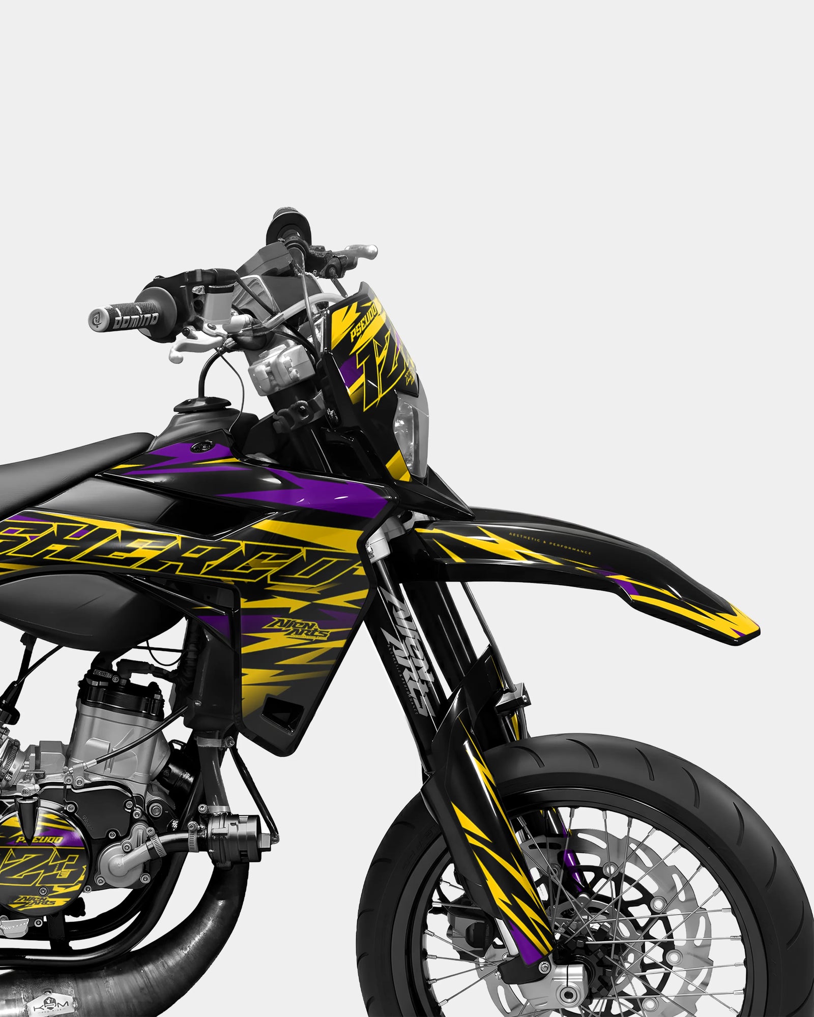 VIREO - Kit decorativo SHERCO 50cc - Giallo Rosa