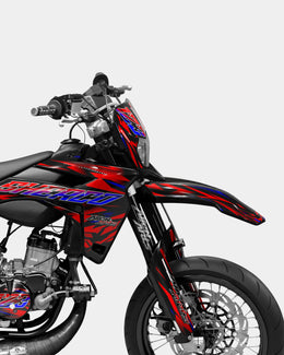VITRA - Kit deco SHERCO 50cc - Rouge Bleu — vue 3