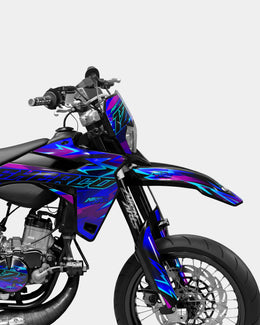 ZÉPHYR - Kit deco SHERCO 50cc - Bleu Rose — vue 3