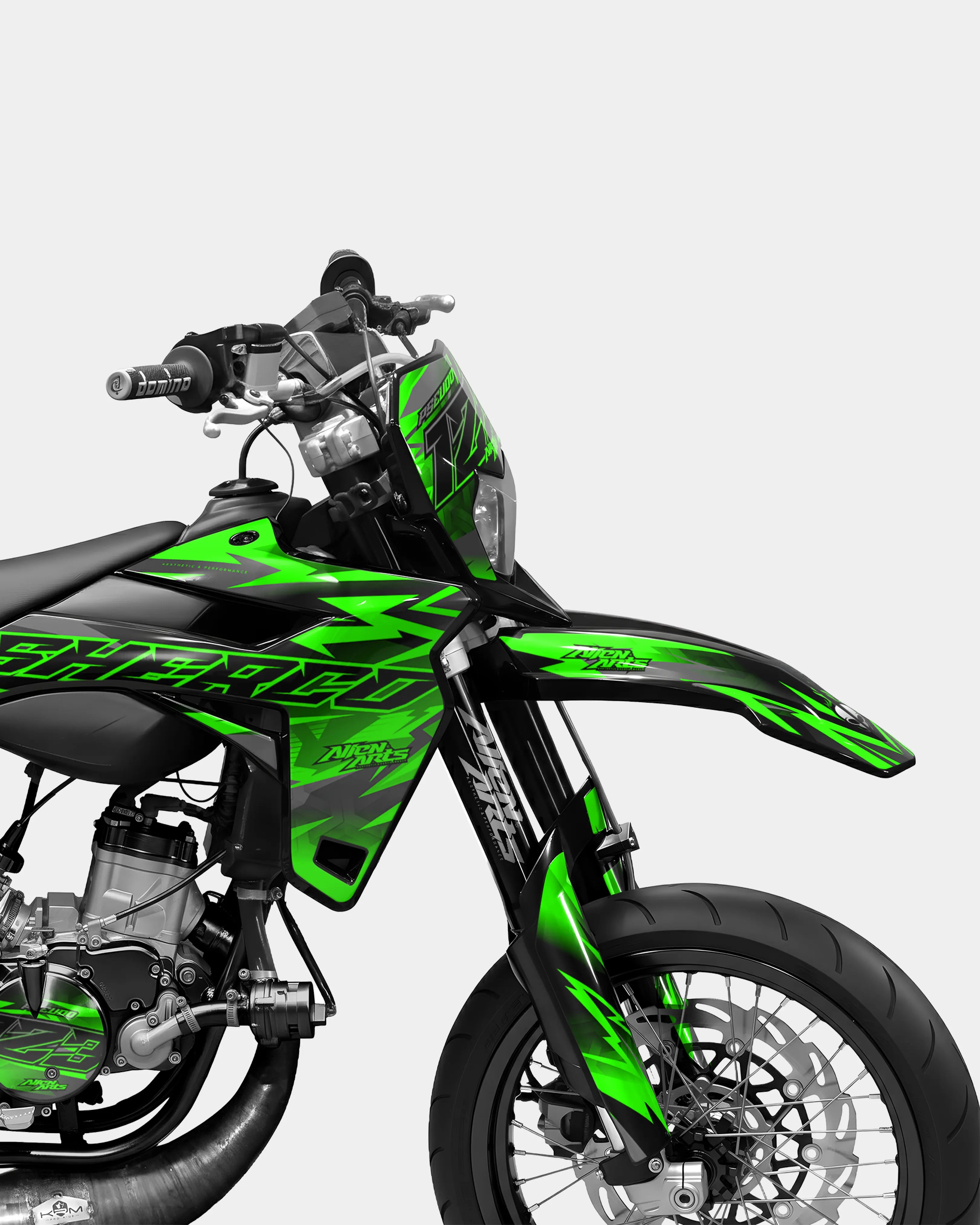 ZÉPHYR - Kit deco SHERCO 50cc - Vert