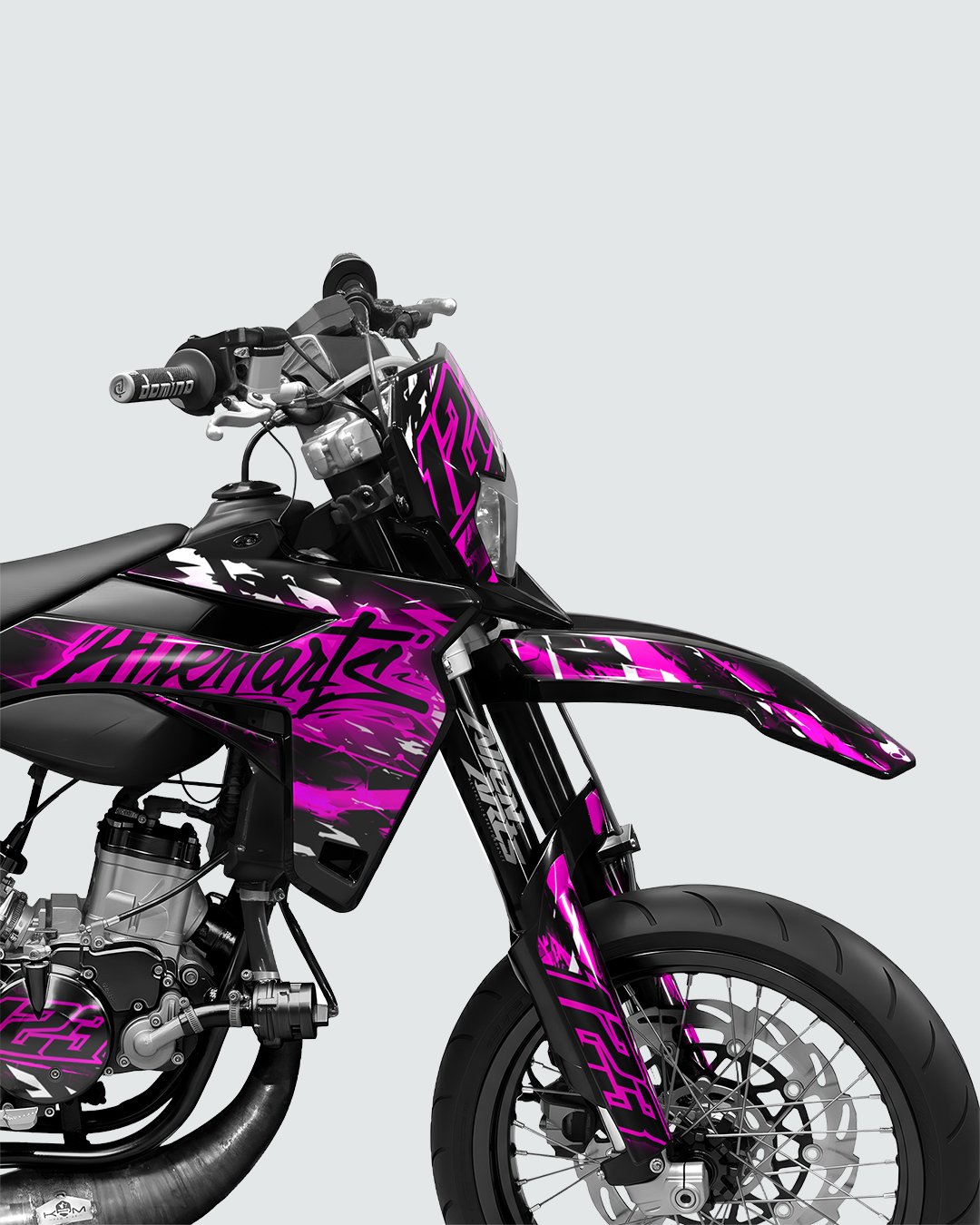 ROGUE - Kit deco SHERCO 50cc - Rose — vue de face