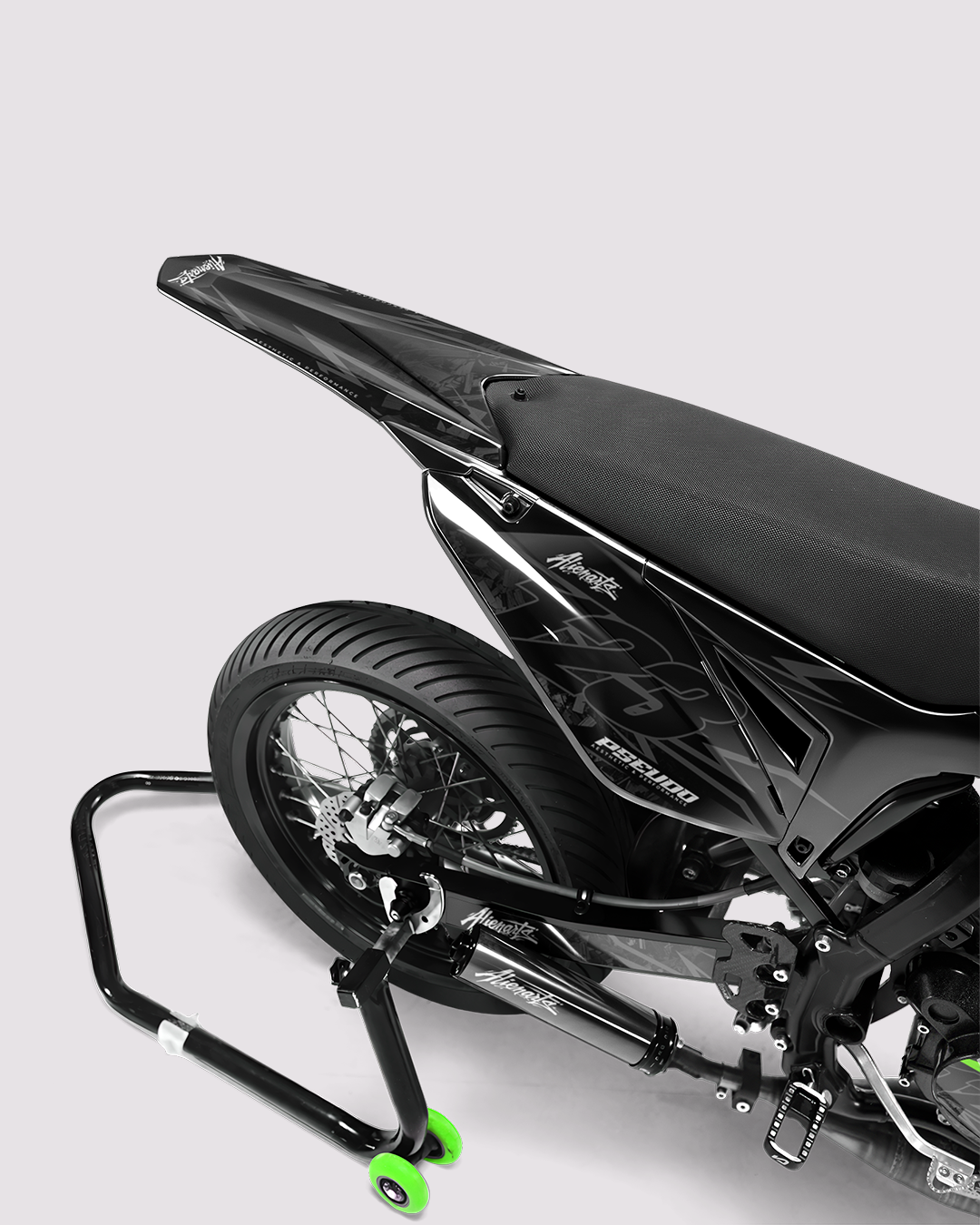 NEMESIS - Kit deco SHERCO 50cc - Vert — vue de dos