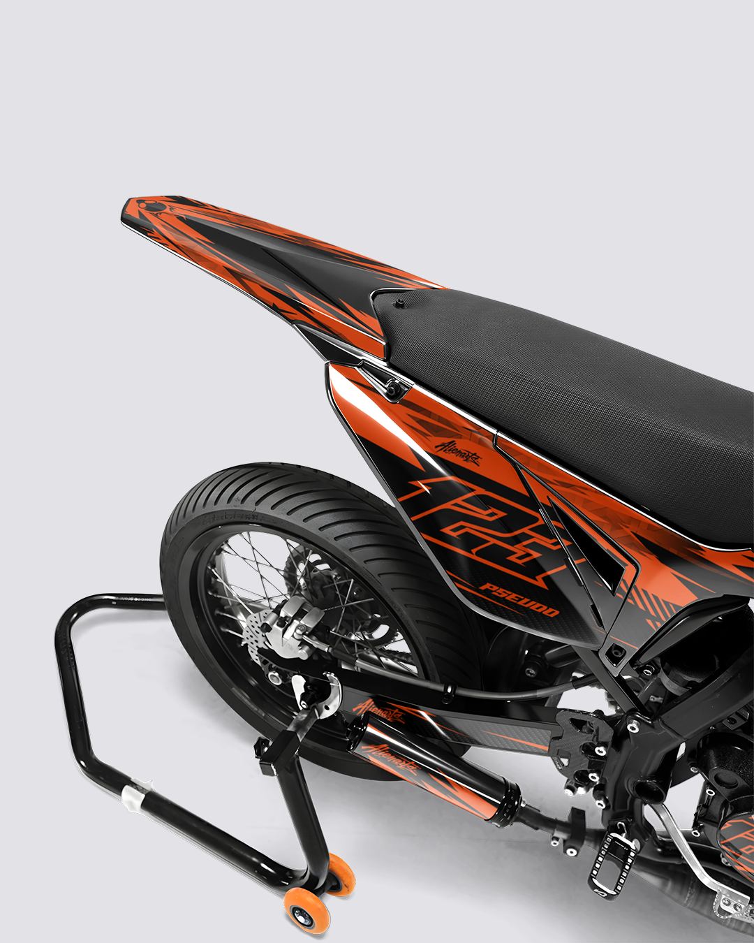 REAPER - Kit deco SHERCO 50cc - Orange — vue de dos