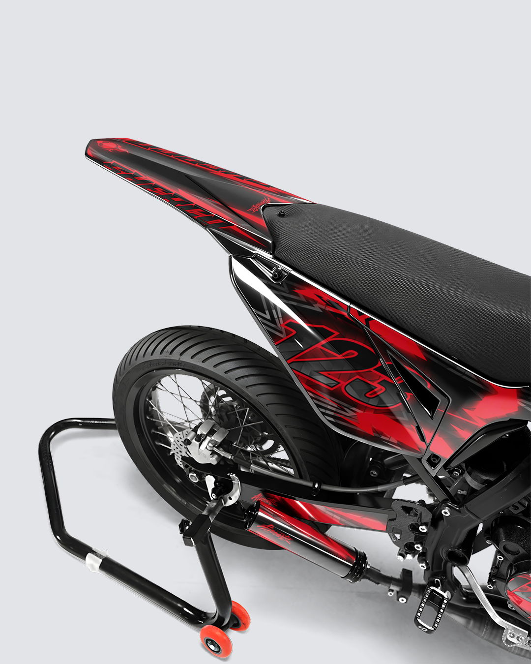 RAZOR - Kit deco SHERCO 50cc - Rouge — vue de dos
