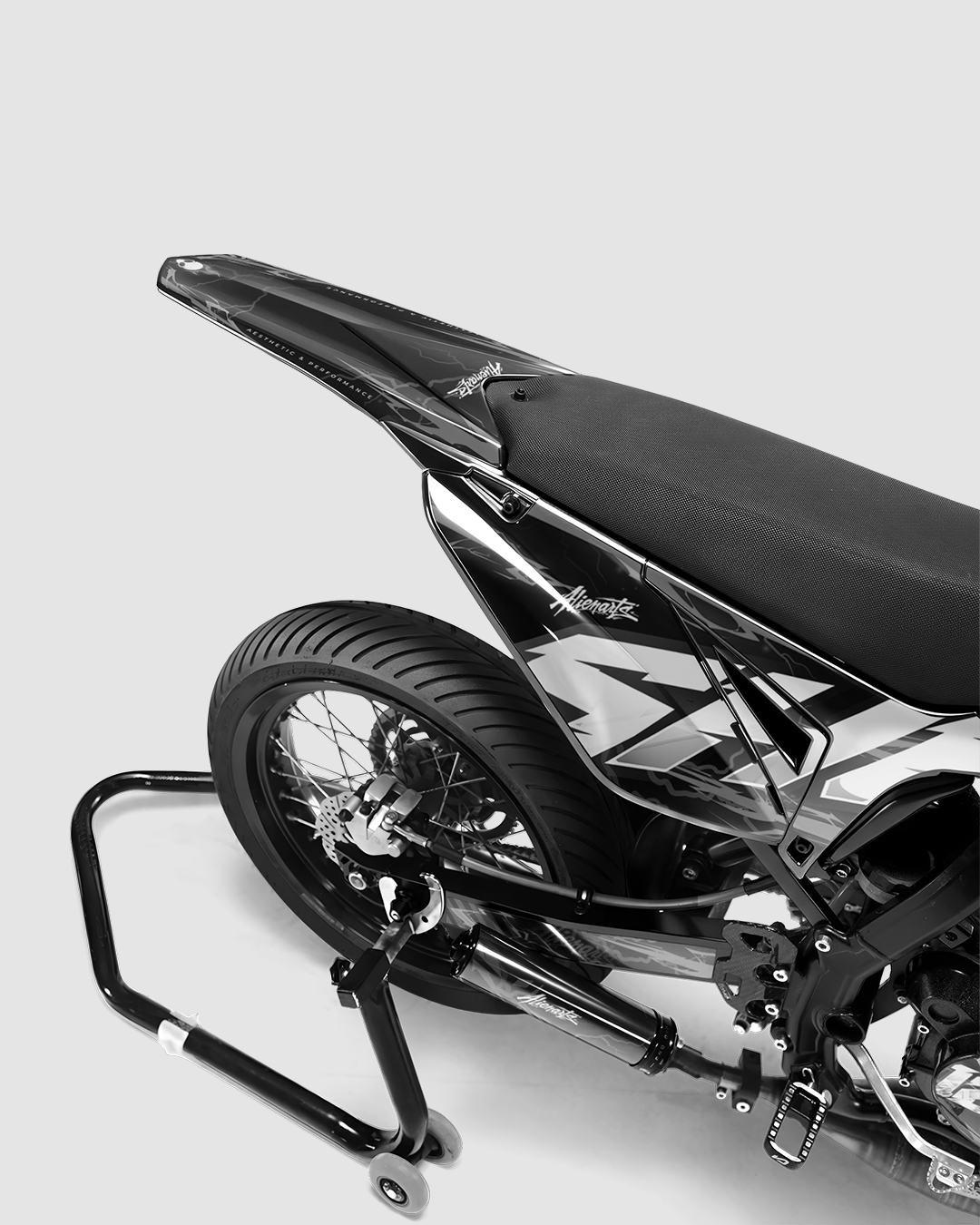 STORMX - Kit deco SHERCO 50cc - Blanc — vue de dos
