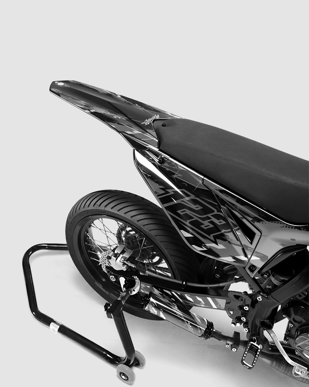 ROGUE - Kit deco SHERCO 50cc - Blanc — vue de dos
