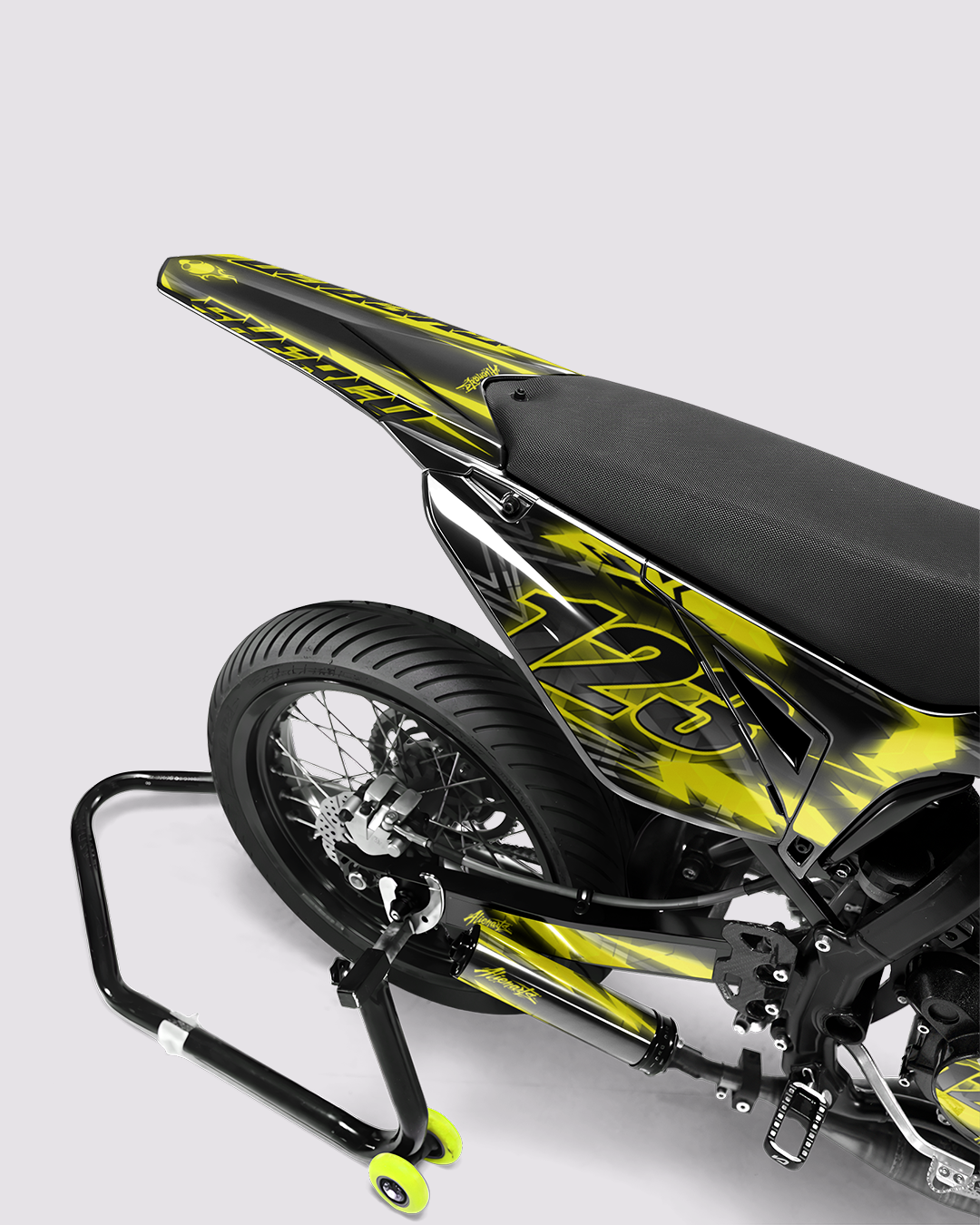 RAZOR - Kit deco SHERCO 50cc - Jaune — vue de dos