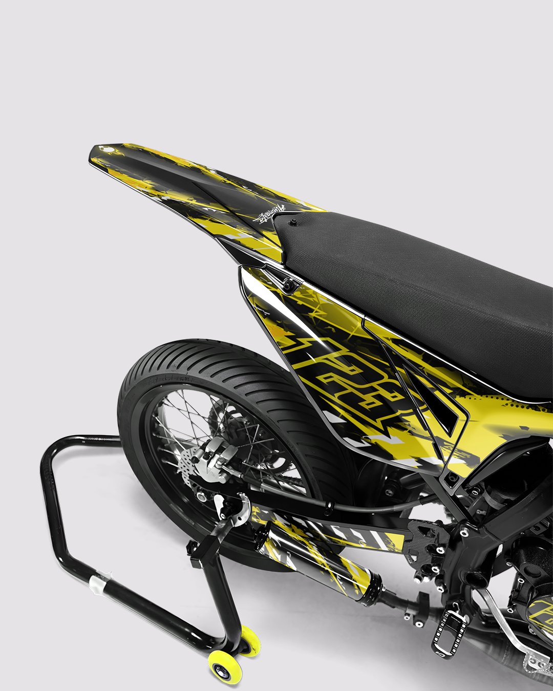 ROGUE - Kit deco SHERCO 50cc - Jaune — vue de dos