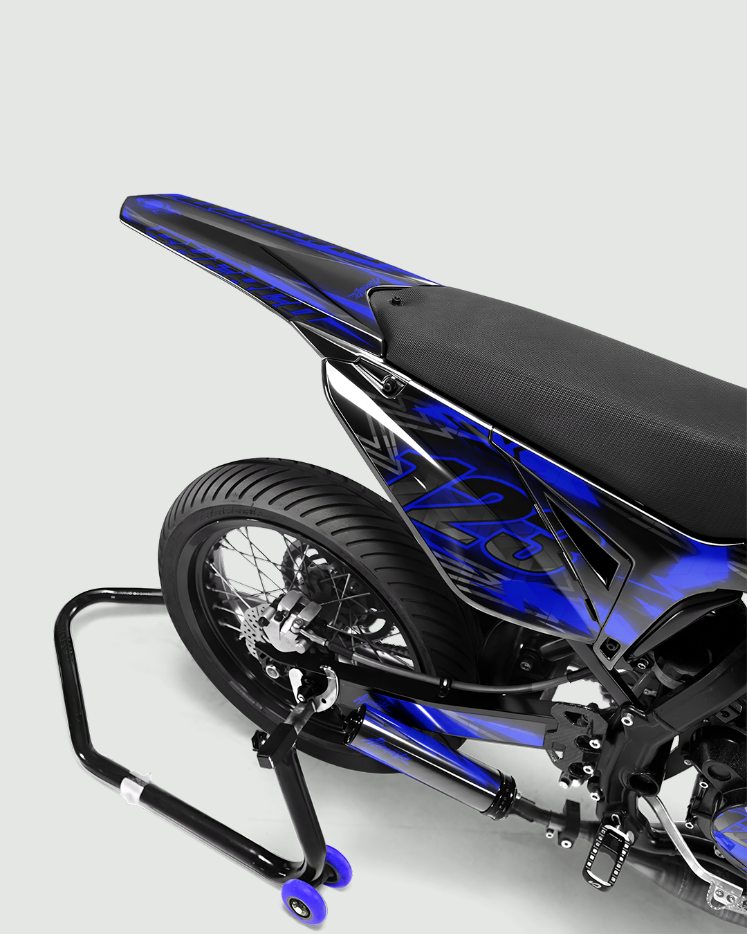 RAZOR - Kit deco SHERCO 50cc - Bleu — vue de dos