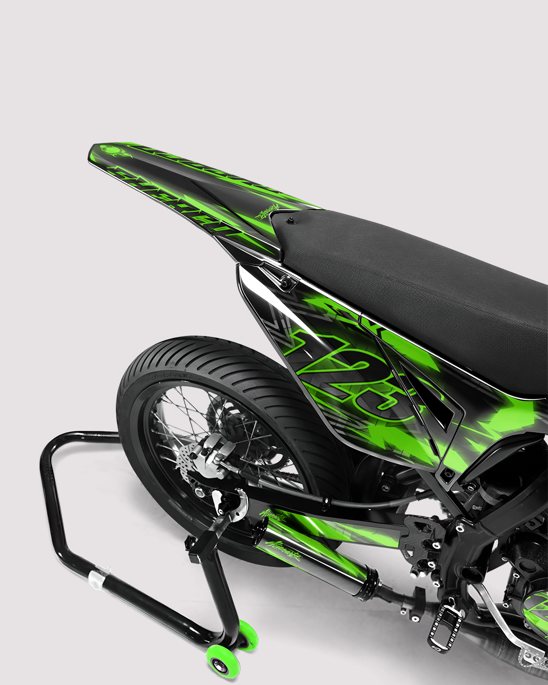 RAZOR - Kit deco SHERCO 50cc - Vert — vue de dos