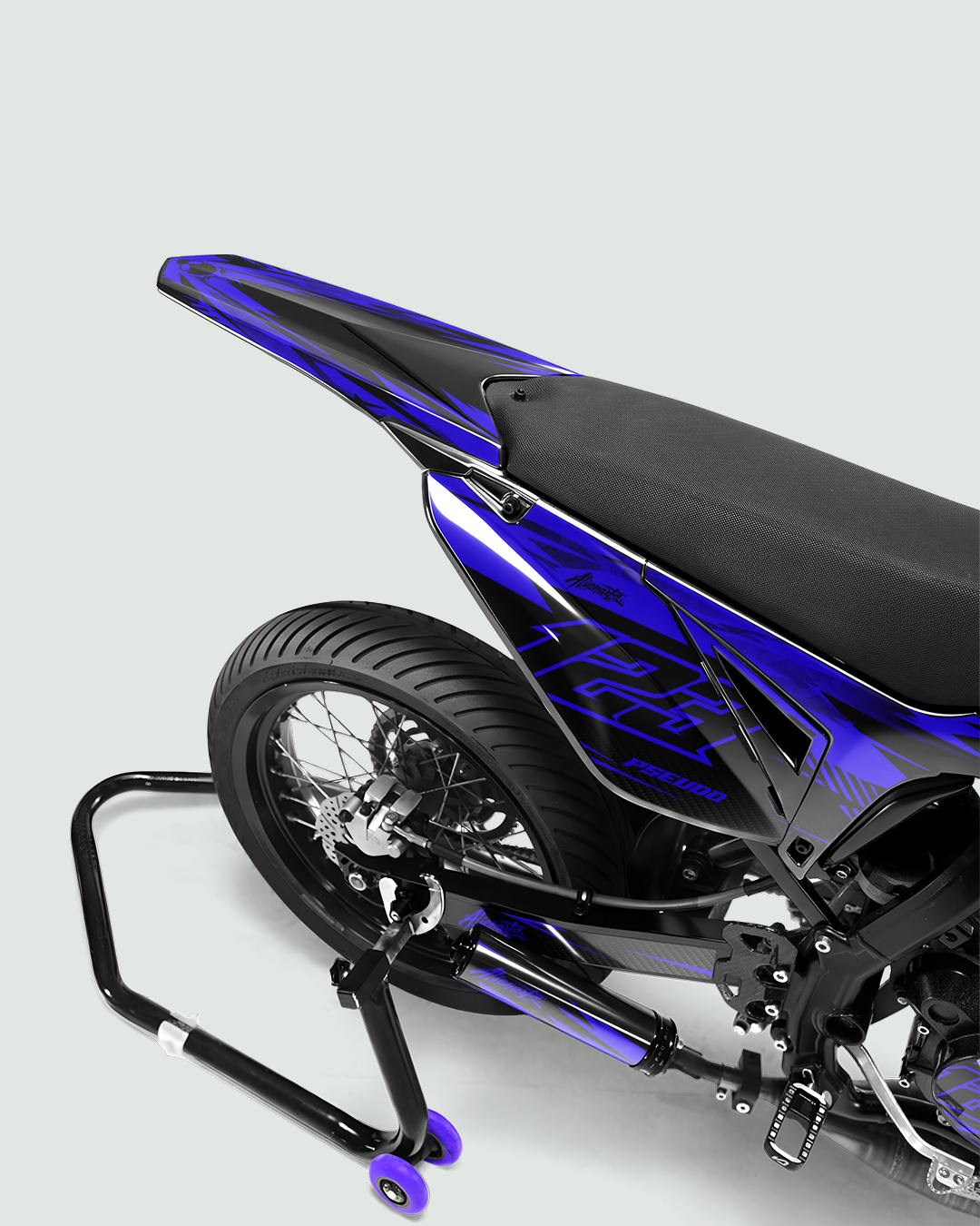 REAPER - Kit deco SHERCO 50cc - Bleu — vue de dos