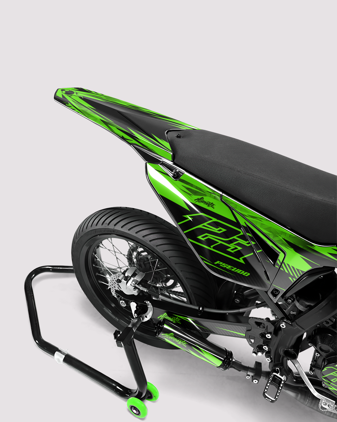 REAPER - Kit deco SHERCO 50cc - Vert — vue de dos