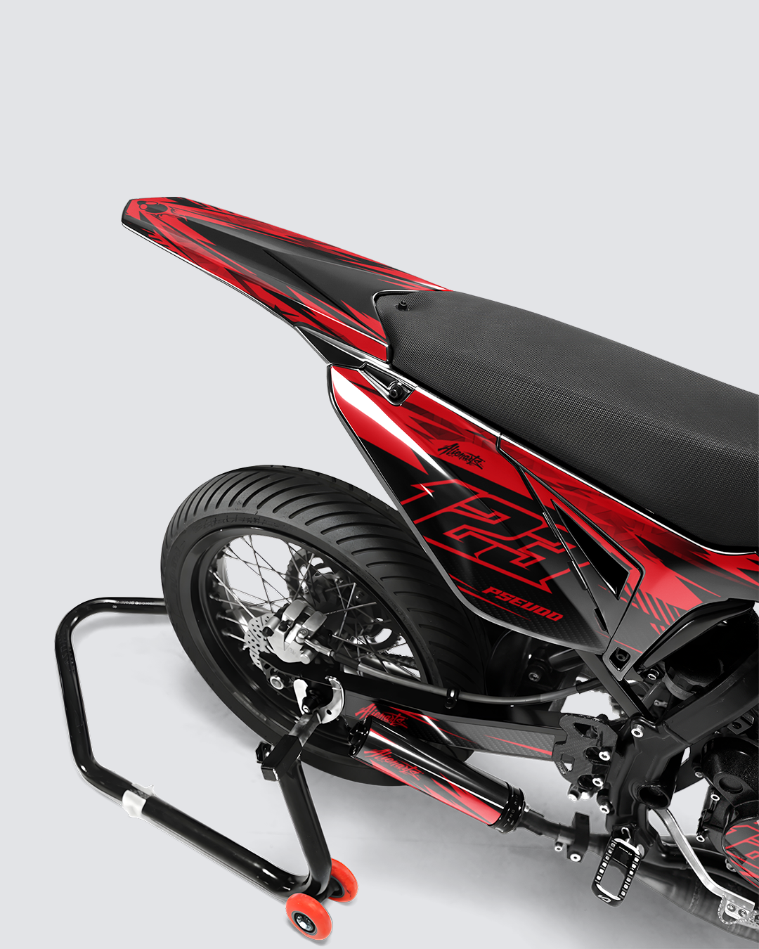 REAPER - Kit deco SHERCO 50cc - Rouge — vue de dos