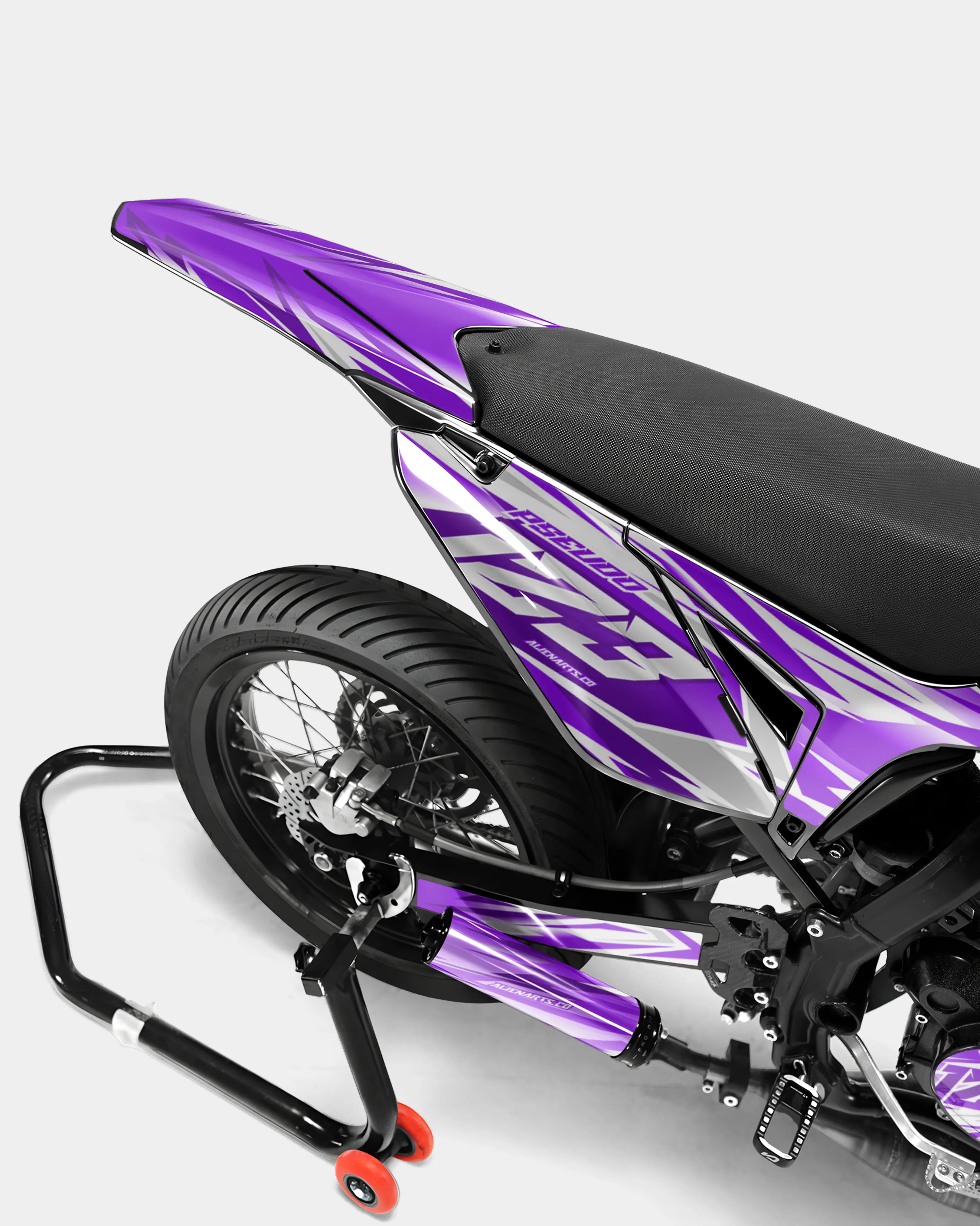 LUNIOR- Dekorationsset SHERCO 50cc - Violett