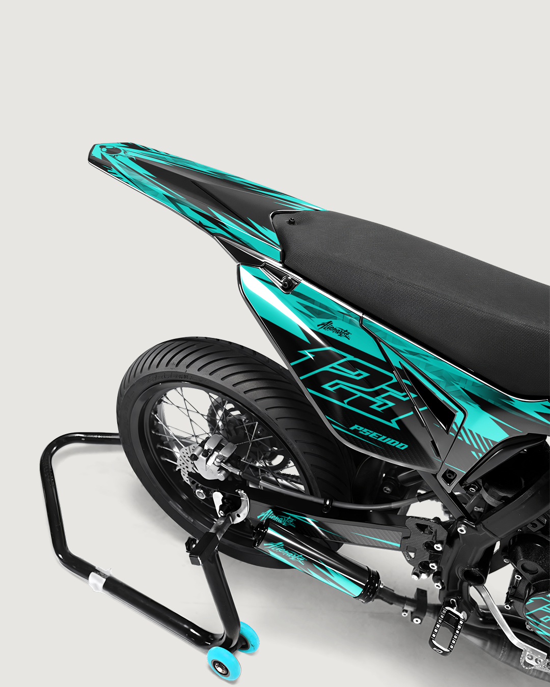 REAPER - Kit deco SHERCO 50cc - Turquoise — vue de dos