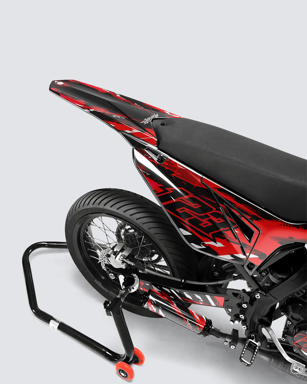 ROGUE - Kit deco SHERCO 50cc - Rouge — vue de dos