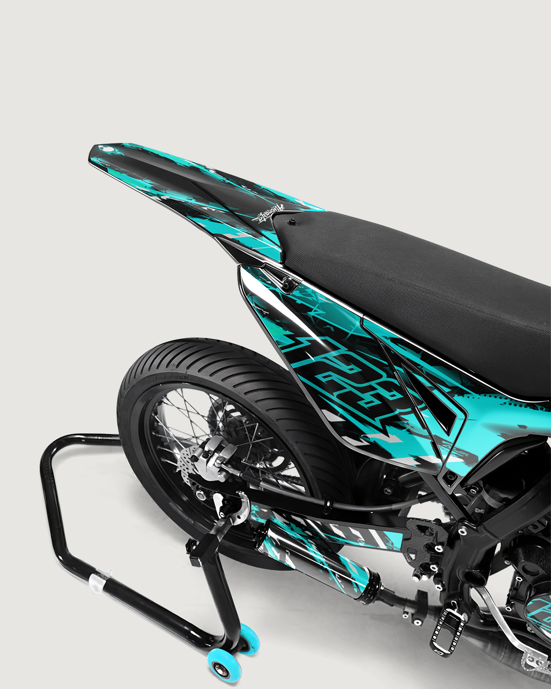 ROGUE - Kit deco SHERCO 50cc - Turquoise — vue de dos