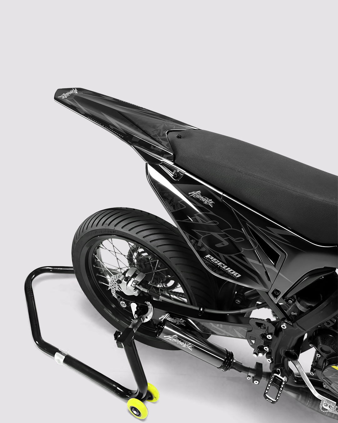 NEMESIS - Kit deco SHERCO 50cc - Jaune — vue de dos